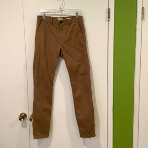 Men’s H&M LOGG khaki skinny fit stretch pants